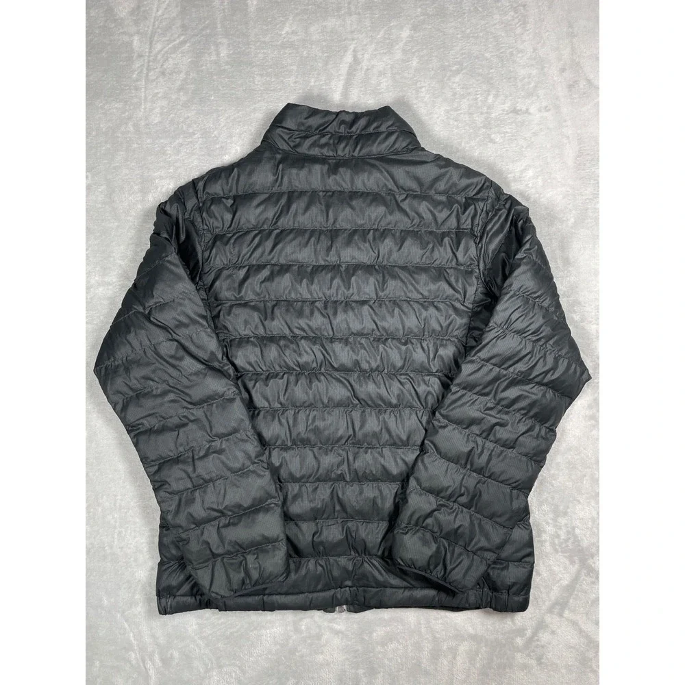 Uniqlo Puffer Jacket Kids 150 Gray Lightweight Packable Full Zip Quilted Coat